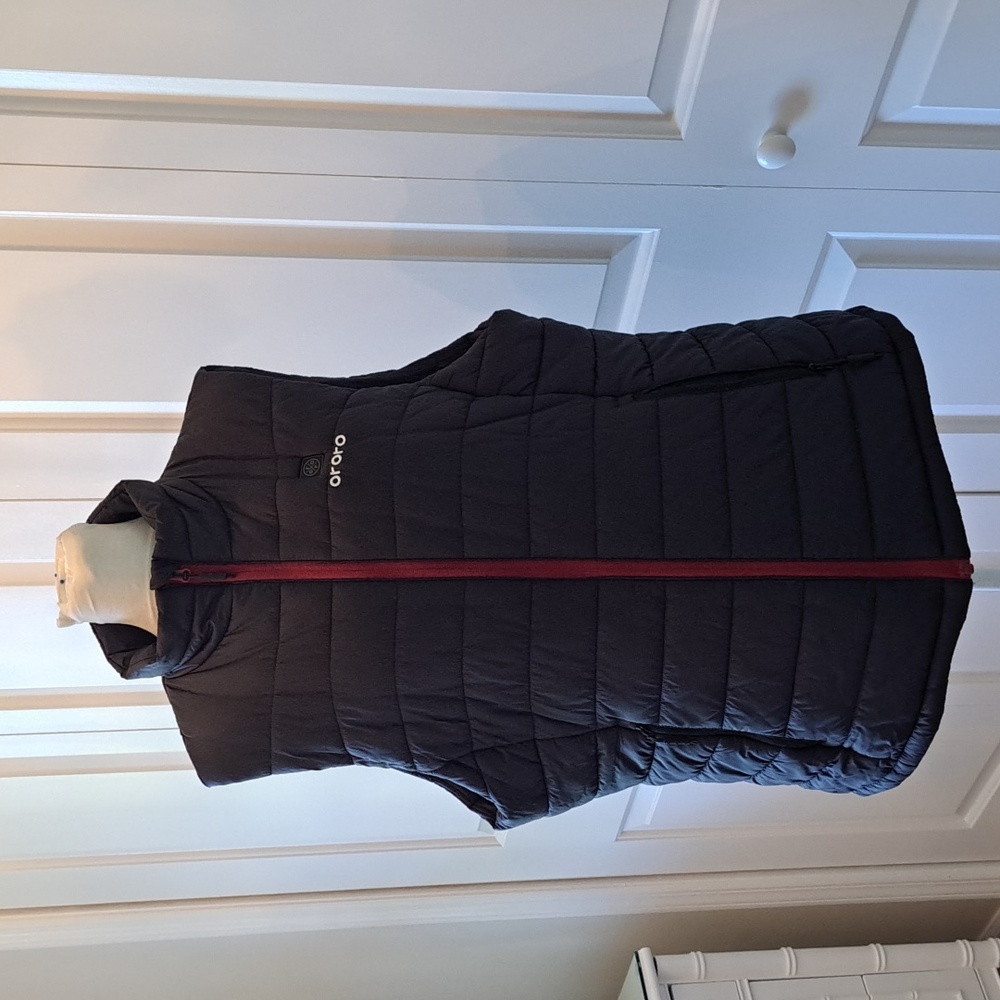 NWOT ORORO Womens Black Puffer Heated‎ Winter/Snow/Ski Vest XL
